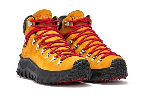 Moncler Fragment Design TrailGrip GTX High Preview | Hypebeast Granola Clothing, Sneaker Boots Mens, Mens Sneaker Boots, Door Shoes, Pnw Style, Hiroshi Fujiwara, Mountain Boots, Best Hiking Boots, Dover Street Market