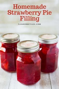 Canned Strawberry Pie Filling Recipe, Strawberry Pie Filling Recipe, Homemade Strawberry Pie Filling, Meat Canning, Water Canning, Homemade Strawberry Pie, Canning Equipment, Pie Fillings, Canned Strawberries