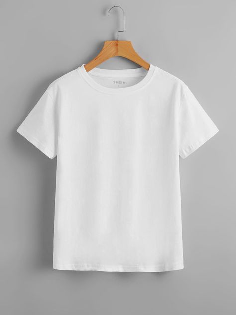 White Tshirt Outfit Women, Plain White Tshirt, White Tshirt Women, Plain Tee Shirts, Plain White Shirt, Plain White T Shirt, Shirt Folding, Shirt Image, Basketball Equipment