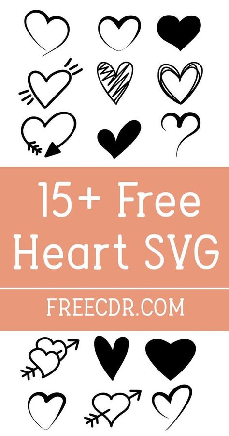 Free Heart Svg Cut Files and Cliparts Download for Cricut #svg #svgquotes #svgideas #svgfiles #freesvg #svgdesigns Heart Svg Free, Free Valentine Svg Files, Svgs For Cricut, Free Cricut Images, Valentine Svg Files, Valentine Projects, Free Cut Files, Free Valentine, Heart Svg