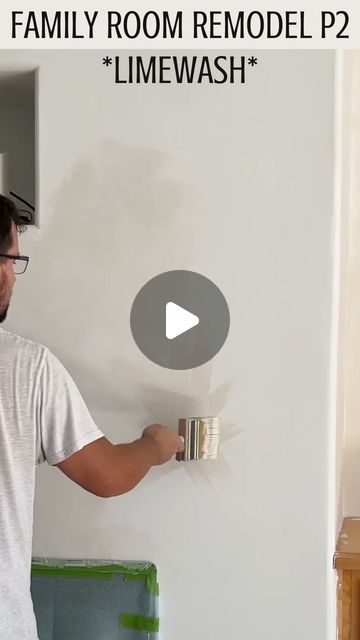 Greg Navage on Instagram: "Like + comment “limewash” to instantly get the links and our best tips for limewash painting your walls.  I’m creating an accent wall over the fireplace with limewash paint.   #limewash #texturedwalls #wabisabistyle #neautralcolors #japandiinterior #accentwall #limepaint #limewashpaint #limewashbrick #brickhouse #diyhousepainting #interiordesign #limewashpainting #imperfectlyperfect #vintageinterior #diyarches #diyproject #diyprojects #cozyroom  Limewash paint, neutral paint colors, best lime paint colors, wabi sabi style, rustic walls, textured walls, how to layer colors, lime paint cloud technique, japandi style" Wabi Sabi Accent Wall, White Limewash Walls, Limewash Living Room, Color Washing Walls, Limewash Walls Interiors, Lime Wash Brick, Lime Wash Walls, Limewash Walls, Arched Cabinet