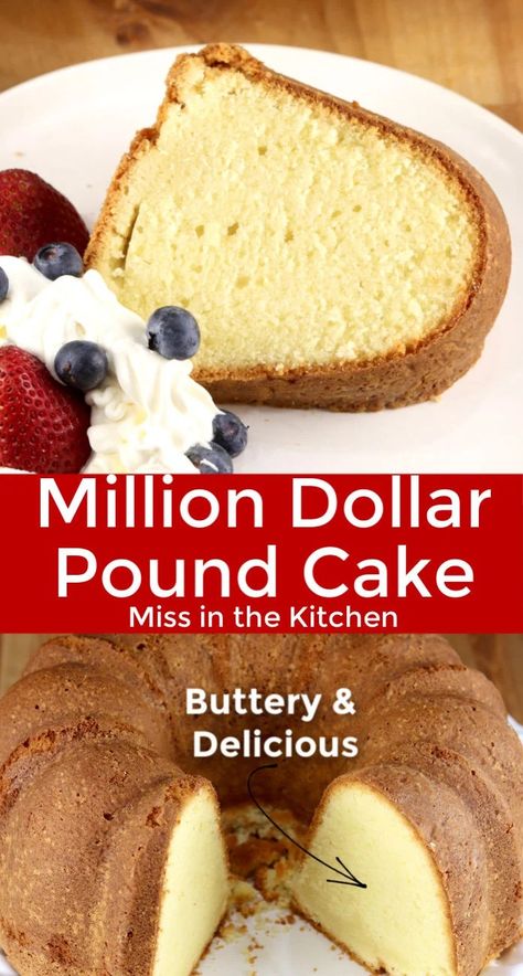 Juneteenth Pound Cake, Million Dollar Pound Cake, Best Pound Cake Recipe, Gf Cake, Homemade Pound Cake, Pound Cake Recipes Easy, 2023 Food, Almond Pound Cakes, Baking Projects