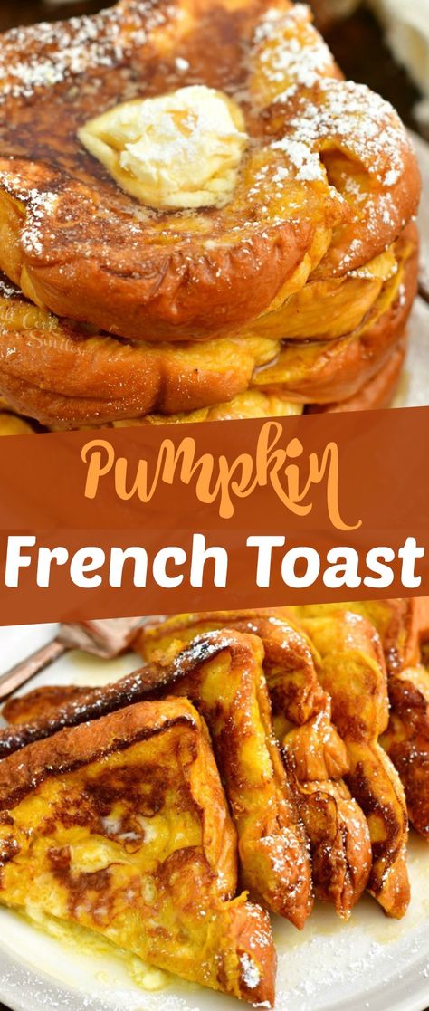 Pumpkin French Toast Bake, French Toast Recipe Cinnamon, Pumpkin French Toast Casserole, Bread French, Fall Recipes Breakfast, Easy French Toast Recipe, Pumpkin Breakfast, Brioche French Toast, Pumpkin French Toast