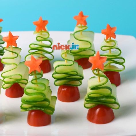 Healthy Christmas Party Food, Christmas Tree Food, Healthy Party Food, Decorações Com Comidas, Healthy Christmas, Kids Party Food, Oreo Dessert, Christmas Foods, Xmas Food