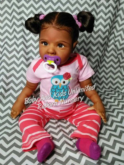 AA reborn babyAfrican American Biracial by BabyandKidsUnlimited Reborn Babies Black, African American Reborn Babies, Real Looking Baby Dolls, African American Baby Dolls, Reborn Baby Boy Dolls, Reborn Toddler Girl, Life Like Baby Dolls, American Baby Doll, Dolls Ideas