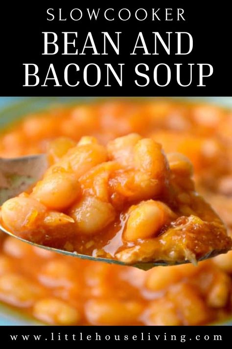 Imagine coming home to the aroma of warm, hearty, and mouthwatering Crockpot Bean and Bacon Soup filling your home! With only a few simple ingredients, you can whip up this delicious and nutritious meal in just a few hours, making it the perfect comfort food for the whole family. Get ready to dive into the world of flavorful soups, as we share our secrets to creating the ultimate crockpot bean and bacon soup! Bean Soup Crockpot Easy, Bean With Bacon Soup Crockpot, Slow Cooker Bean And Bacon Soup, Homemade Bean And Bacon Soup, Campbells Bean And Bacon Soup Dip, Navy Bean And Bacon Soup, Bean And Bacon Soup Crockpot, Bacon Bean Soup, Bacon And Bean Soup