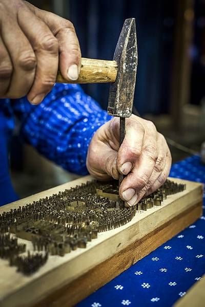 Blaudruck/Modrotisk/Kékfestés/Modrotlač, resist block printing and indigo dyeing in Europe - intangible heritage - Culture Sector - UNESCO Indigo Dyeing, Intangible Cultural Heritage, Indigo Dye, Block Printing, Dyeing Process, Cultural Heritage, Family Traditions, Natural Dyes, Block Print