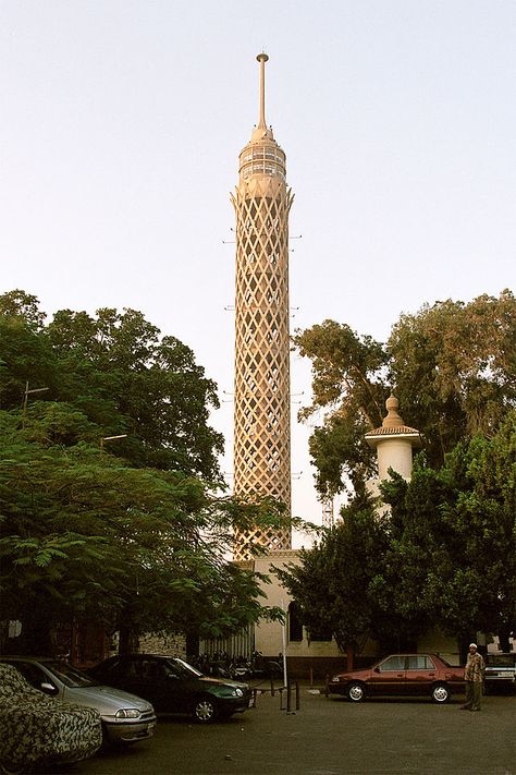 Cairo Tower Cairo Tower Drawing, Egypt Photography, Cairo Tower, Places In Egypt, Outdoor Date, Karnak Temple, Travel Jobs, Visit Egypt, Valley Of The Kings