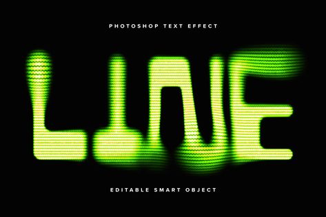 Neon Green Blurry PSD Text Effect , Layer Styles Including: template & designer - Envato Neon Text, Social Media Images, Title Design, Template Site, Music Logo, Layer Style, Music Design, Text Effect, App Ui