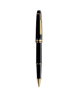 MONTBLANC MEISTERSTUCK GOLD-PLATED BLACK RESIN CLASSIQUE ROLLERBALL PEN. #montblanc # Pen Png Aesthetic, Apocalypse House, Pen Aesthetic, Mont Blanc Meisterstuck, Luxury Wishlist, Waterman Pens, Elegant Pens, Montblanc Pen, Fancy Pens