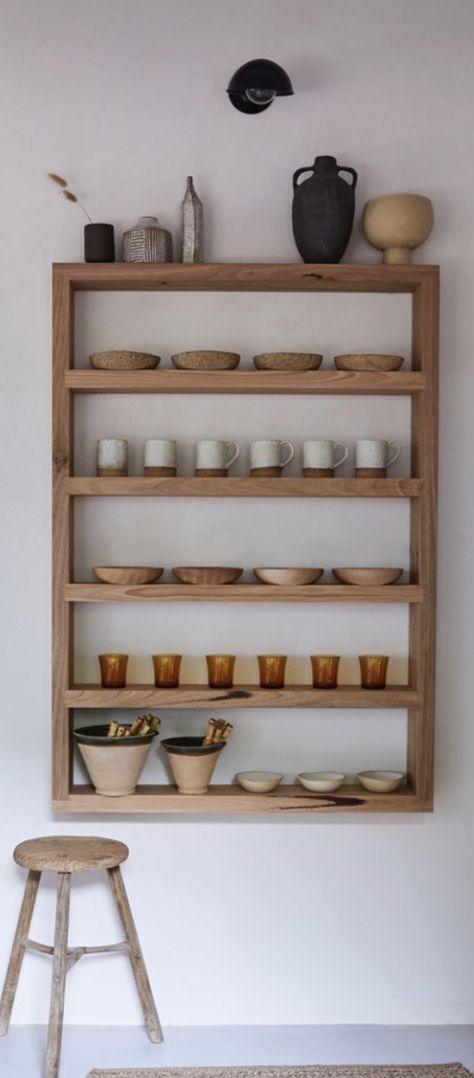 Cupboard Shelving Ideas, Timber Floating Shelves, Natalie Walton, Interior Objects, Shelving Ideas, Byron Bay Australia, Shelf Unit, Floating Shelf, Byron Bay