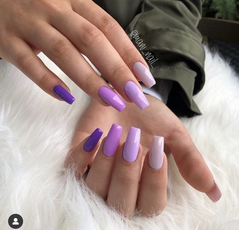 Shiny Nails Designs, Sns Nails Colors, Purple Acrylic Nails, Special Nails, Simple Acrylic Nails, Fire Nails, Coffin Nails Designs, Best Acrylic Nails, Purple Nails