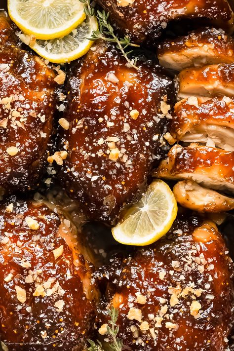 Chicken Fig Recipes, Fig Chicken Recipes, Fig Chicken, Fig And Chicken Recipes, Balsamic Fig Chicken, Fall Chicken Thigh Recipes, Balsamic Fig Jam, Balsamic Fig Glazed Chicken, Honey Balsamic Fig Jam