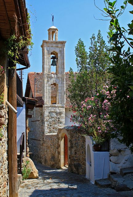 The White Belfry in Kakopetria, Cyprus Visit Cyprus, Mediterranean Design, Bell Tower, Paphos, Beautiful Islands, Aphrodite, Cyprus, Travel Around The World, Vacation Spots