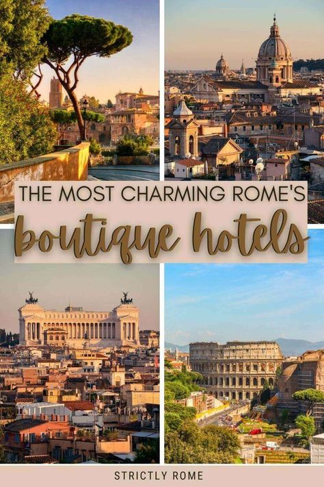 Are you looking for the best places to stay in Rome? Pamper yourself in a boutique hotel! Read this post for a selection of the best boutique hotels in Rome and pick the best place to stay in Rome | Where to stay in Rome | Best hotels in Rome | accommodation in Rome via @strictlyrome Best Area To Stay In Rome, Rome Italy Hotels, Rome Where To Stay, Best Places To Stay In Rome, Best Hotels In Rome Italy, Where To Stay In Rome Italy, Rome Accommodation, Best View Hotel, Best Places In Rome