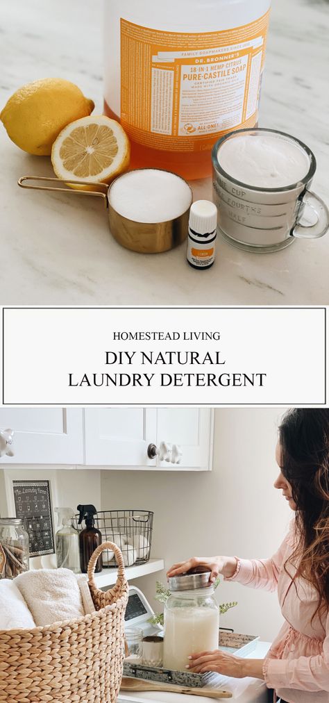 How to clean your clothes naturally- DIY natural detergent - Azure Farm Diy Healthy Laundry Detergent, Castille Soap For Laundry, Best All Natural Laundry Detergent, Easy Homemade Laundry Detergent, Natural Washing Detergent, Making Laundry Detergent Diy, Amish Laundry Detergent, Diy Baby Laundry Detergent, Laundry Soap Homemade Natural