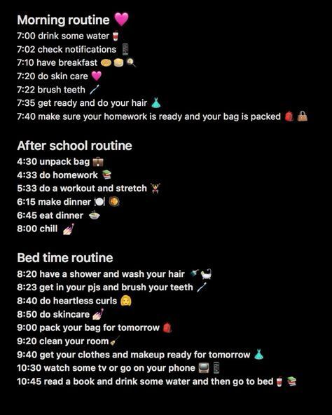 After School Night Routine, After School Schedule, Before School Routine, School Night Routine, Teen Workout Plan, School Routine For Teens, Morning Routine School, Daily Routine Planner, School Preparation