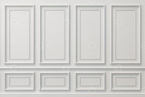 Classic wall of white wood panels. Design and technology Classic Wall Panel, White Wall Texture, Wall Panel Texture, White Wood Paneling, Light Green Walls, Black Brick Wall, Brick Wall Texture, Red Brick Wall, Dark Grey Walls