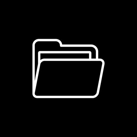 Dark Iphone Icons, Black Asthetics Icons App, Black App Icons Aesthetic, Black Icons For Apps, Files App Icon Black, Files Icon, Black Pinterest App Icon, Black App Icons Calculator, Black Icon Pack Iphone