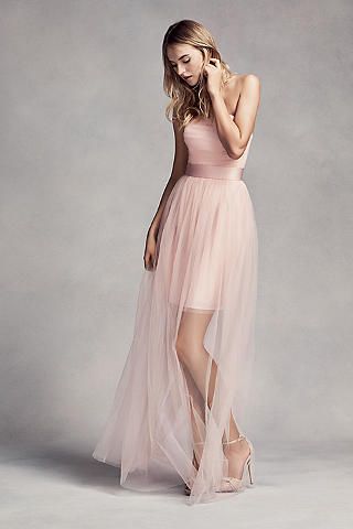 Renewal Vows, Blush Pink Wedding Dress, Blush Pink Bridesmaids, Blush Pink Bridesmaid Dresses, Tulle Bridesmaid, Fake Wedding, Wedding Dresses Vera Wang, Pink Bridesmaid Dress, Satin Belt