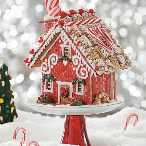 Goodies Ideas, Cottage Meals, Gingerbread Cottage, Butterscotch Candy, Candy Decorations, Christmas Gingerbread House, Cake Cover, Taste Of Home, Christmas Gingerbread