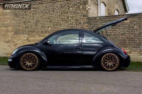 New Beetle with 19x8.5 Rotiform Blq wheels. Rotiform Blq, Bug Volkswagen, Mini Pickup, Vw New Beetle, Bug Car, 17 Inch Wheels, Volkswagen New Beetle, New Beetle, Beetle Bug