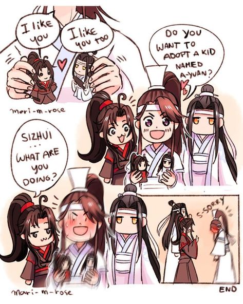 Little dream of A Yuan 🤣🤣🤣 ------------------- FOLLOW ME @ltth.ha06 . ---------------- Cre to @Mari_m_Rose ( twitter) . . . . . .… A Yuan, Funny Fanart, Lan Sizhui, Untamed Quotes, Chinese Cartoon, Mo Dao Zu Shi, Scum Villain's Self-saving System, Adopting A Child, The Grandmaster