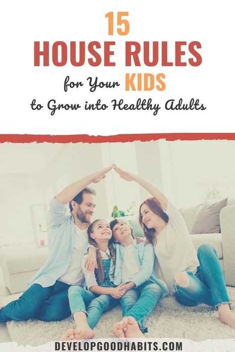 House Rules For Kids, Kids House Rules, Rules For Kids, Parenting Strategies, Mindful Parenting, Smart Parenting, Family Rules, New Parent Advice, Kids Behavior