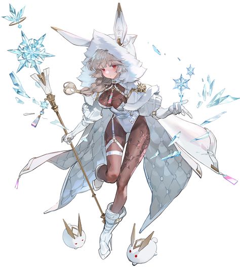 Anime Snow, Snow Bunnies, 캐릭터 드로잉, Art Characters, 영감을 주는 캐릭터, Character Creation, Crete, Fantasy Character Design, 그림 그리기