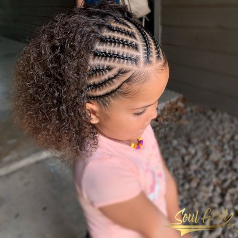 Braids for Girls Baby Hair Braids, Toddler Girl Cornrow Hairstyles, Curly Braids For Kids, Braided Toddler Hairstyles Black, Braid Hairstyles For Toddlers, Braids For Mixed Girls Kids, Toddler Hairstyles Girl Braids, Braids For Toddler Girls Black, Toddler Girl Braid Styles