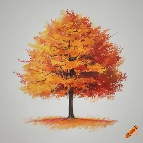 Maple Tree Drawing, Trees In Autumn, Maple Trees, Unique Images, Maple Tree, Tree Drawing, Unique Image, Pencil Sketch, Sketch