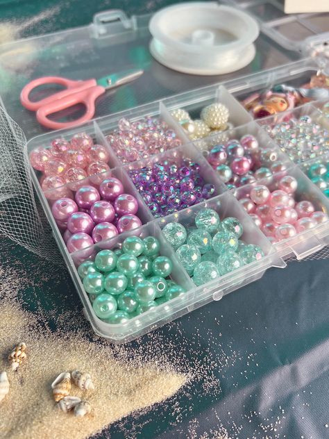 Easy Mermaid Decorations, Mermaid Spa Birthday Party, Under The Sea Party Crafts, Indoor Mermaid Party, Mermaid Birthday Party Crafts, Mermaid Table Set Up, Diy Mermaid Party Decorations, Mermaid Birthday Activities, Mermaid Sleepover Party