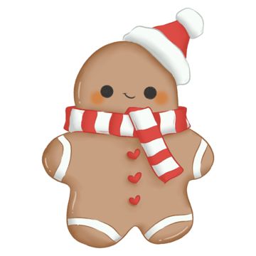 gingerbread clipart Gingerbread Man Characters, Cute Illustration Christmas, Gingerman Drawing, Cute Gingerbread Man Drawing, Cartoon Gingerbread House, Christmas Drawing Gingerbread, Ginger Bread Man Ideas Creative, Gingerbread Cookies Drawing, Gingerbread Drawings