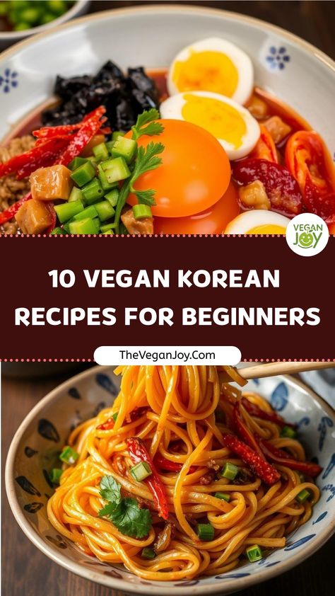 Craving Korean? These 10 vegan recipes will satisfy your taste buds guilt-free Vegetarian Korean Recipes, Korean Vegan Recipes, Vegan Korean Recipes, Vegan Korean Food, Korean Vegan, Ube Recipes, Hamburger Helper Recipes, Vegan Kimchi, Vegan Asian Recipes