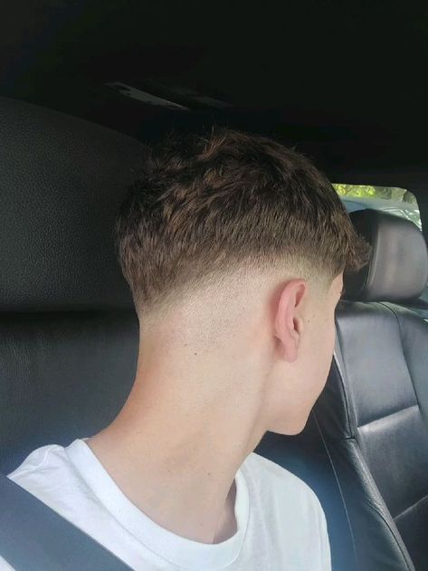 Men’s V Haircut, Lads Haircuts, Men Haircuts For Curly Hair, Fade Back Of Head, Medium Drop Fade Haircut, Low Fade Blonde, V Haircut Men, Mid Fade Fringe, Mid Fade Short Hair