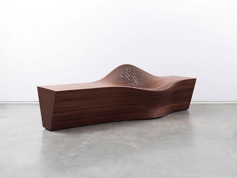 video shows process behind bae se hwa’s undulating bentwood furniture How To Bend Wood, Sculptural Furniture, Walnut Furniture, Urban Furniture, Bent Wood, Wood Sofa, Types Of Sofas, Miami Design, Outdoor Wood