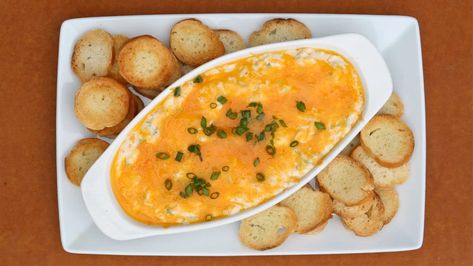 Hot CCB Dip | Epicure.com Cheesy Crab Dip, Baked Crab Dip, Recipes Dips, Chicken Dip Recipe, Hot Crab Dip, Creamy Jalapeno, Epicure Recipes, Buffalo Chicken Dip Recipe, Sour Cream Dip