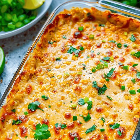 Cheesy Baked Mexican Corn Dip Hot Mexican Corn Dip, Tex Mex Corn Dip, Cojita Corn Dip, Mexi Corn Dip, Hamburger Dip, Mexicorn Corn Dip, Mexican Corn Dip, Mexican Dips, Cheese Alternatives