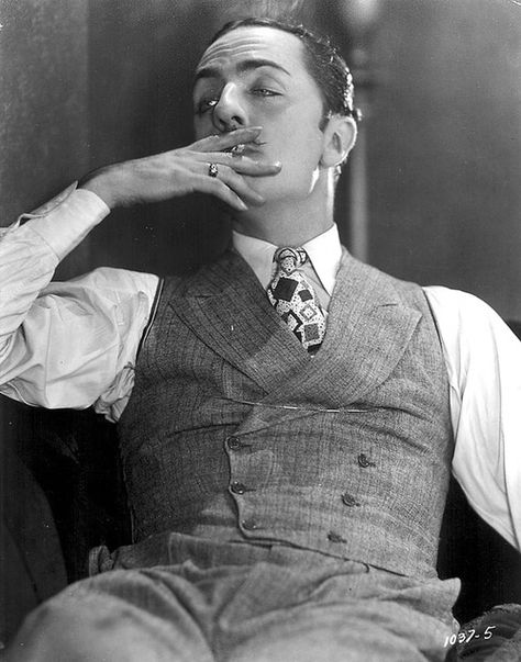 20s Men, 1950s Mens Fashion, 1920s Mens Fashion, 1920s Men, William Powell, 1950s Mens, Hollywood Men, Love S, Vintage Mens Fashion