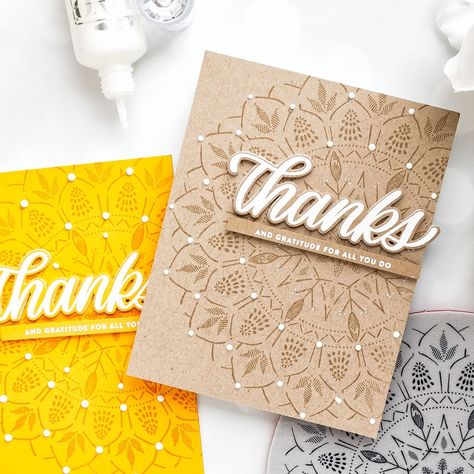 Yana Smakula, Thanks Words, Lace Background, Homemade Greeting Cards, New Bohemian, Video Blog, Thanks For The Gift, Shaped Cards, Card Making Inspiration