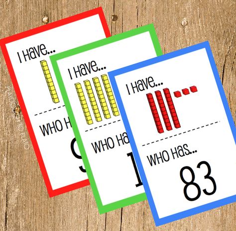 FREE Place Value I Have, Who Has? Game #kids #elementary #math Playdough To Plato, Math Place Value, Math Number Sense, Math Games For Kids, Math Intervention, Math Methods, Math Numbers, Place Value, Guided Math