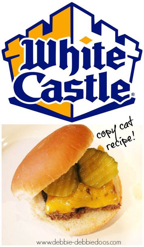 copy cat white castle recipe White Castle Recipe, White Castle Burgers, Baked Hamburgers, Restaurant Meals, Copy Cats, White Castle, Cat Recipes, Beef Dishes, Banana Bread Recipes