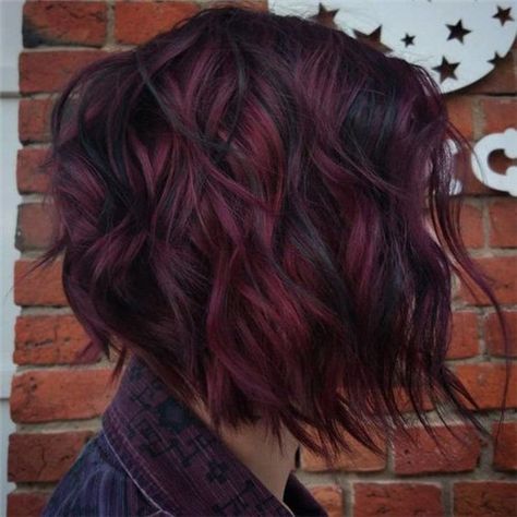 Fall Hair Color Ideas For You ;Long hair;curly hair;#fallhaircolor#haircolor##hairstyles Pelo Color Vino, Short Hair Color Ideas, Rambut Brunette, Hair Color Ideas For Fall, Kadeřnické Trendy, Perfect Hair Color, Dark Red Hair, Vlasové Trendy, Red Highlights