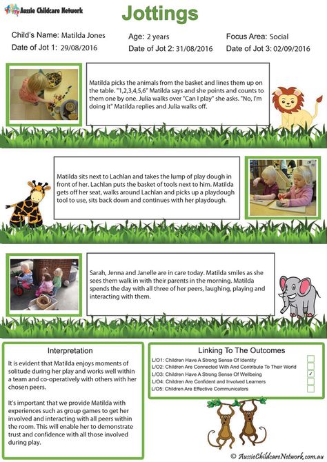 Jottings Jungle Observation - Aussie Childcare Network Observation Examples, Learning Stories Examples, Eylf Learning Outcomes, Early Childhood Education Curriculum, Aussie Childcare Network, Early Education Classroom, Early Childhood Education Resources, Childcare Rooms, Learning Stories