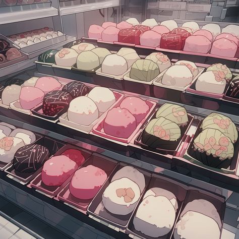 Anime Sweets Food, Notion Organization, Restaurant Game, Food Anime, Vis Dev, Anime Food, Cook Off, Japanese Sweets, Cafe Restaurant