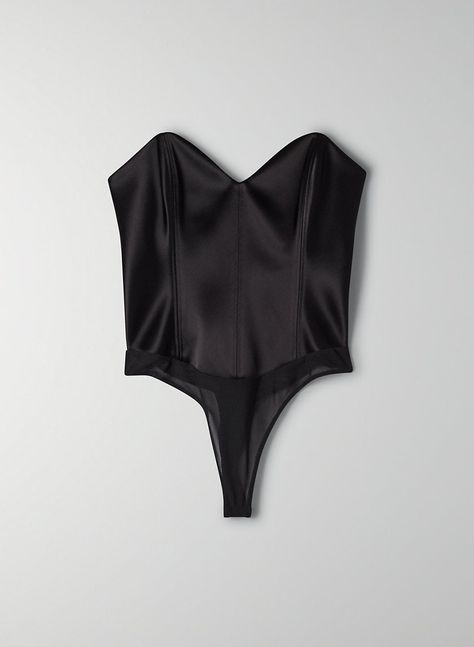 Aritzia Blaze Bodysuit Corset Bodysuit, Satin Corset, Black Lives Matter Movement, Strapless Corset, Anya Taylor Joy, Bodysuit Fashion, Blouse Pants, White Bodysuit, Denim Accessories