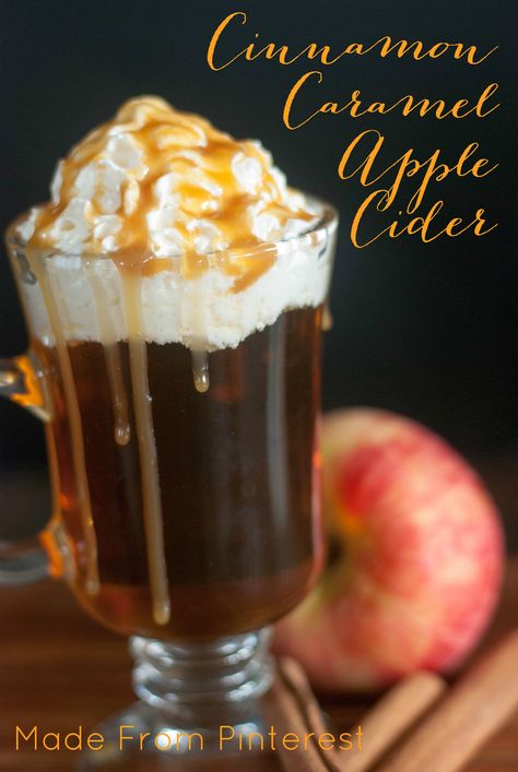 Recipe for Hot Apple Cider. This recipe for hot Apple Cider has a secret ingredient that adds a yummy cinnamon, caramel flavor! Starbucks Caramel Apple Spice, Caramel Apple Cider Recipe, Hot Apple Cider Recipe, Caramel Apple Spice, Cinnamon Dolce Syrup, Cinnamon Caramel, Apple Cider Recipe, Starbucks Caramel, Copycat Starbucks