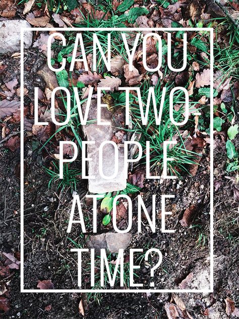 There are so many different kinds of love in this world. It is naive to believe this can't happen.  You can love more than one person. You can find balance Loving More Than One Person, We Can't Be Together But I Love You, Loving Two People At Once Quotes, If You Love 2 People At The Same Time, Is It Possible To Love Two People, Love Two People At Once, When You Love Two People At Once, In Love With Two People, In Love With Two People Quotes