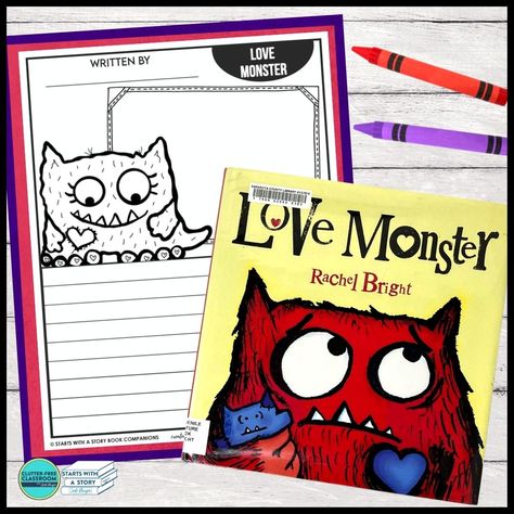 Love Monster Activities and Lesson Plans for 2023 - Clutter-Free Classroom | by Jodi Durgin Love Monster Activities, Monster Writing, Plans For 2023, Genre Activities, Interactive Read Aloud Lessons, Monster Activities, Social Emotional Learning Lessons, Monster Book, Monster Pictures