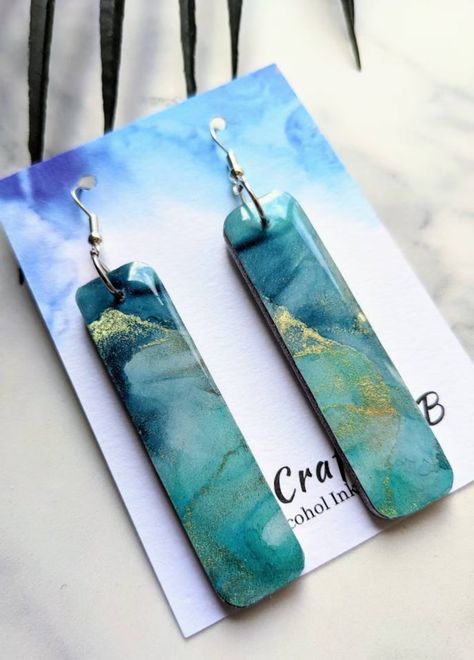 Alcohol ink jewelry